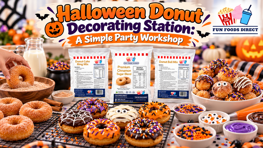 Halloween Donut Decorating Station: A Simple Party Workshop