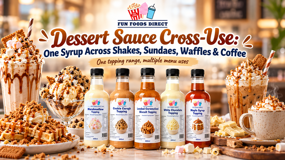 Dessert Sauce Cross-Use: One Syrup Across Shakes, Sundaes, Waffles & Coffee