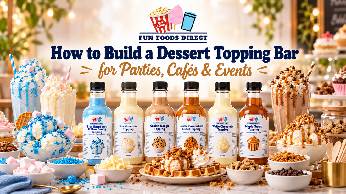 How to Build a Dessert Topping Bar for Parties, Cafés & Events