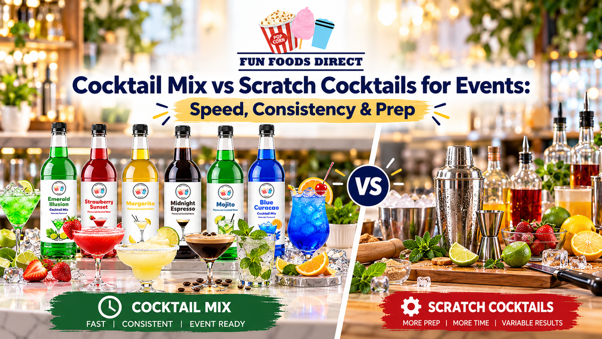 Cocktail Mix vs Scratch Cocktails for Events: Speed, Consistency & Prep