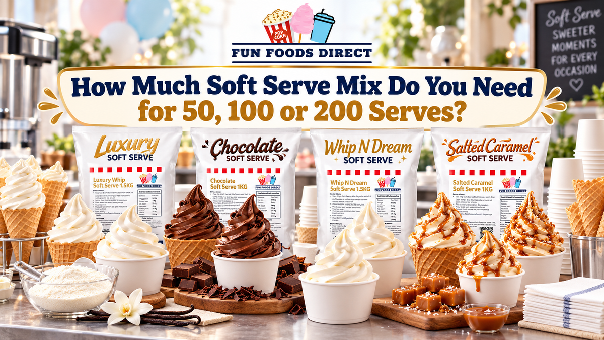 How Much Soft Serve Mix Do You Need for 50, 100 or 200 Serves?