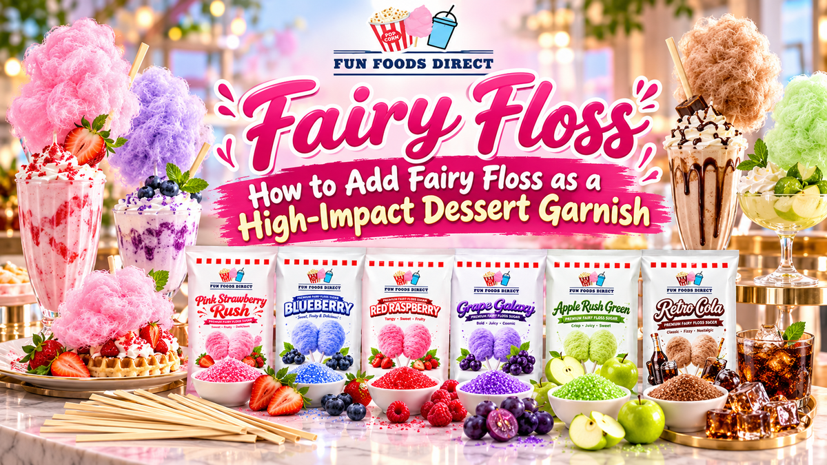 How to Add Fairy Floss as a High-Impact Dessert Garnish