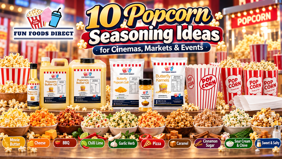 10 Popcorn Seasoning Ideas for Cinemas, Markets & Events