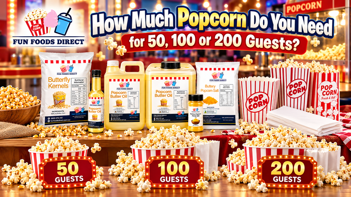 How Much Popcorn Do You Need for 50, 100 or 200 Guests?