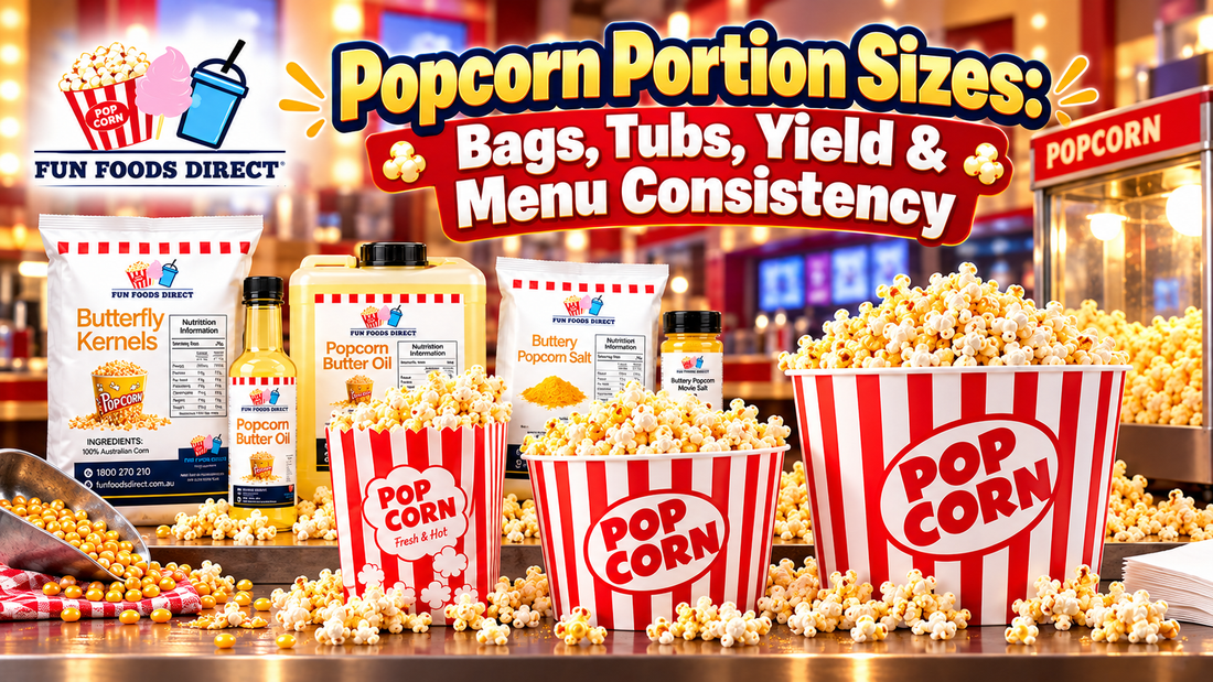 Popcorn Portion Sizes: Bags, Tubs, Yield & Menu Consistency