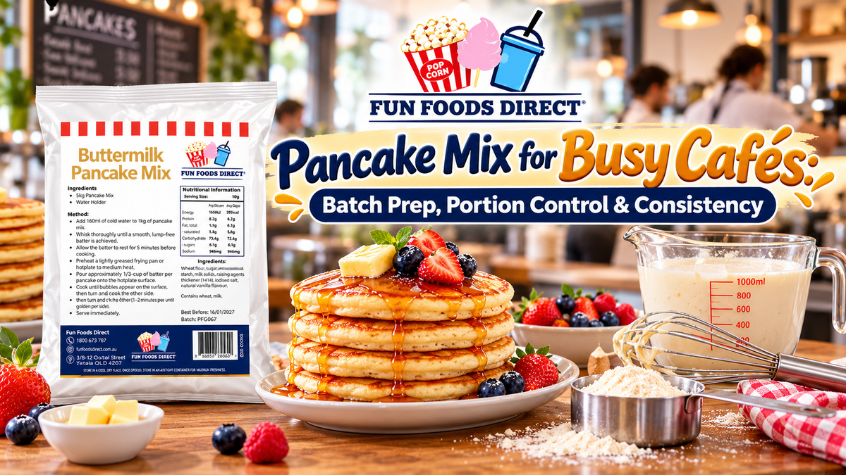 Pancake Mix for Busy Cafés: Batch Prep, Portion Control & Consistency