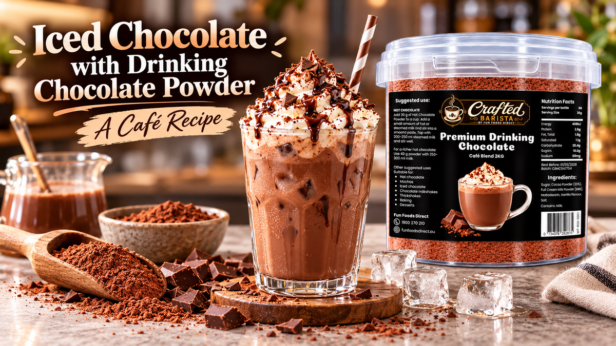 Iced Chocolate with Drinking Chocolate Powder: A Café Recipe