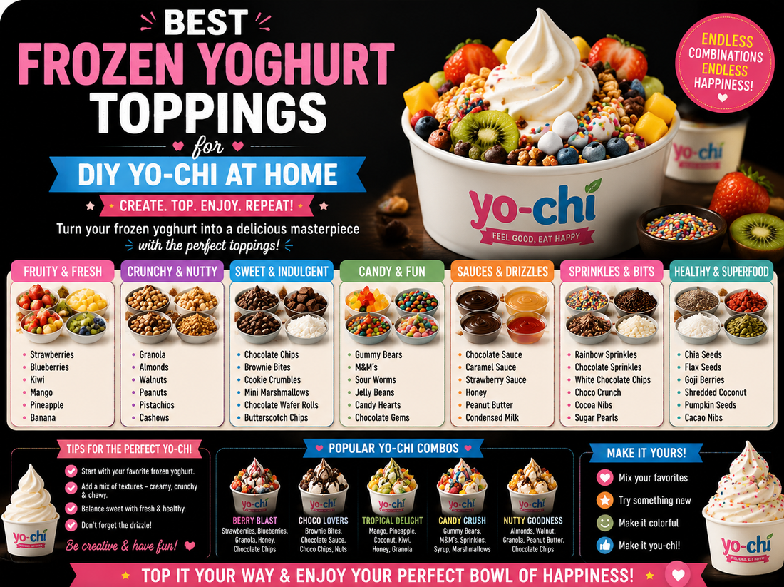 Best Frozen Yoghurt Toppings For DIY Yo-Chi At Home