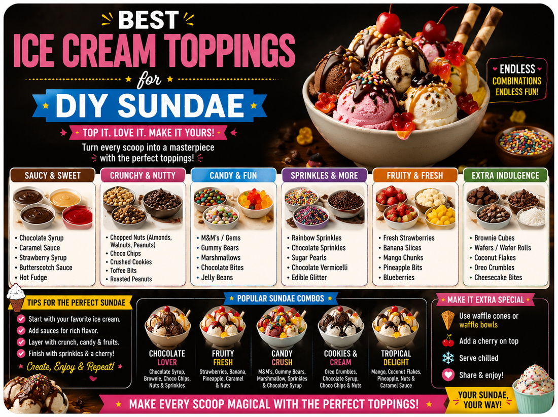Best Ice Cream Toppings For DIY Sundaes