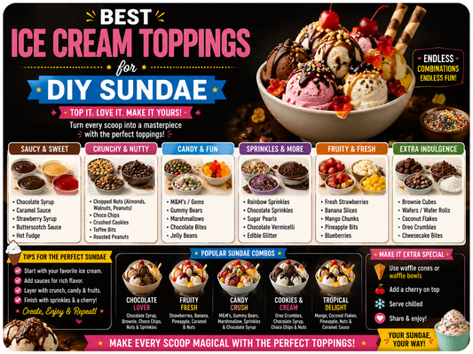 Best Ice Cream Toppings For DIY Sundaes