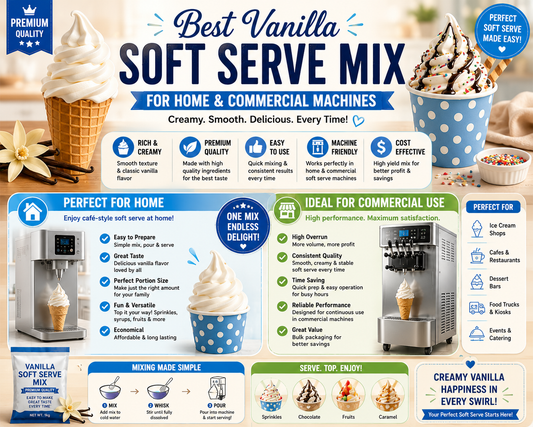 Best Vanilla Soft Serve Mix For Home And Commercial Machines
