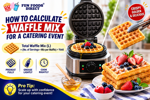 How to Calculate Waffle Mix for a Catering Event