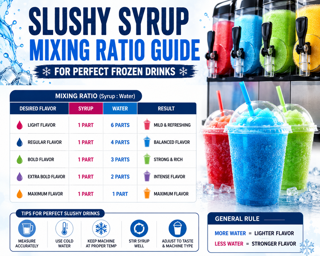 Slushy Syrup Mixing Ratio