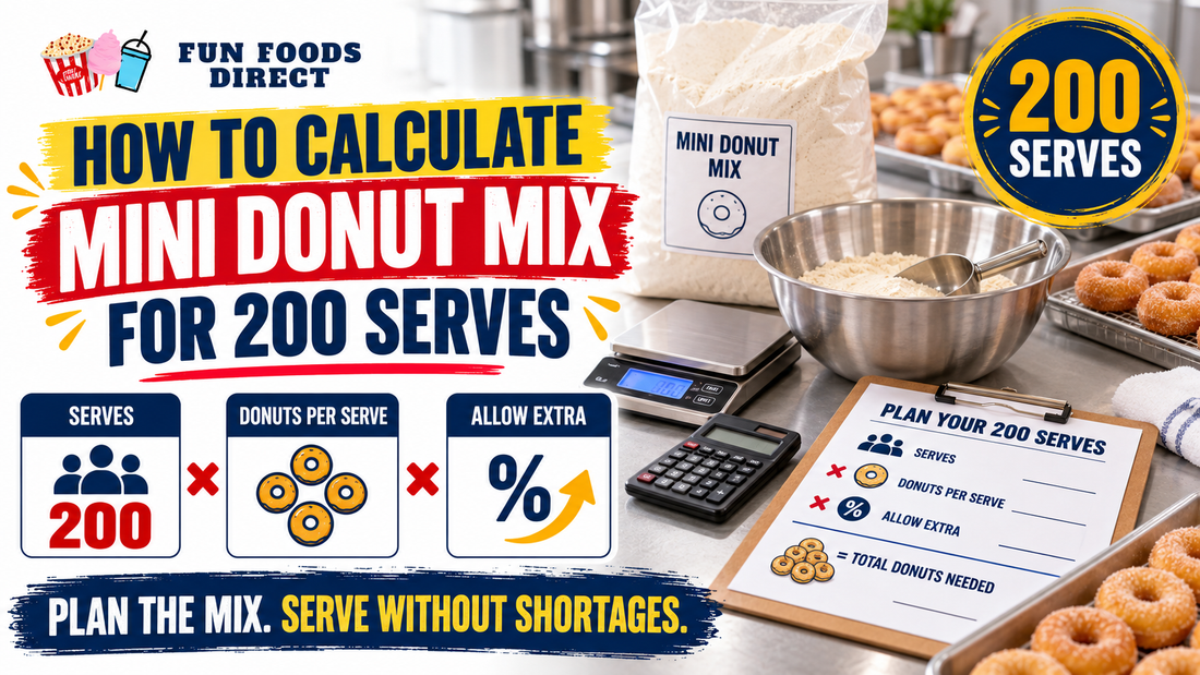 How To Calculate Mini Donut Mix For 200 Serves