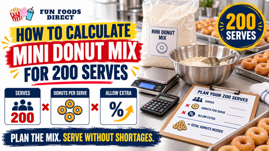 How To Calculate Mini Donut Mix For 200 Serves