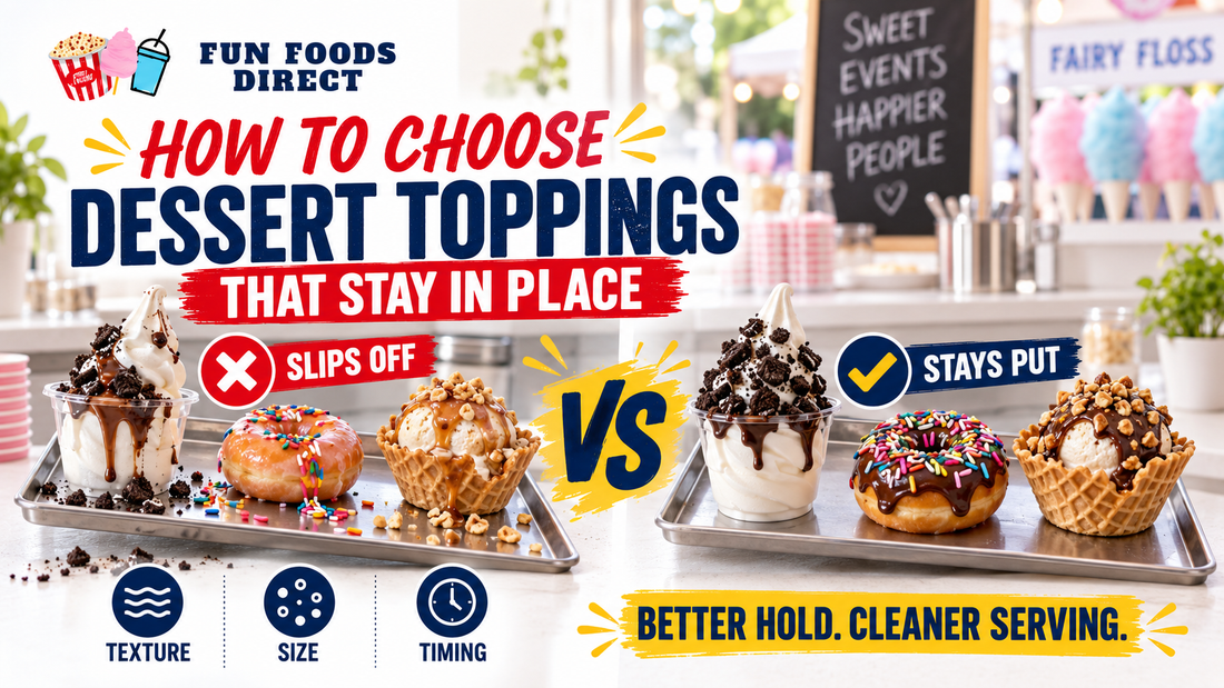 How to Choose Dessert Toppings That Stay in Place