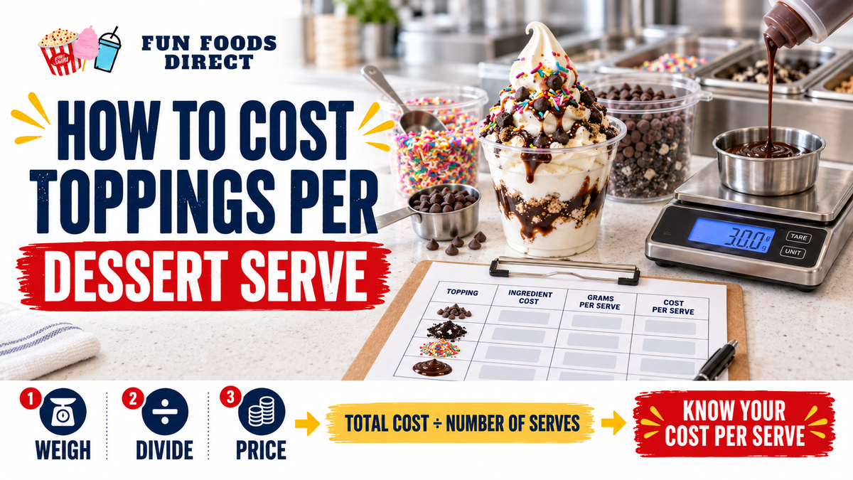 How To Cost Toppings Per Dessert Serve