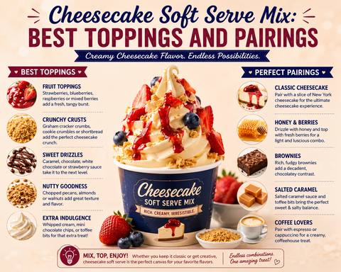 Cheesecake Soft Serve Mix: Best Toppings And Pairings