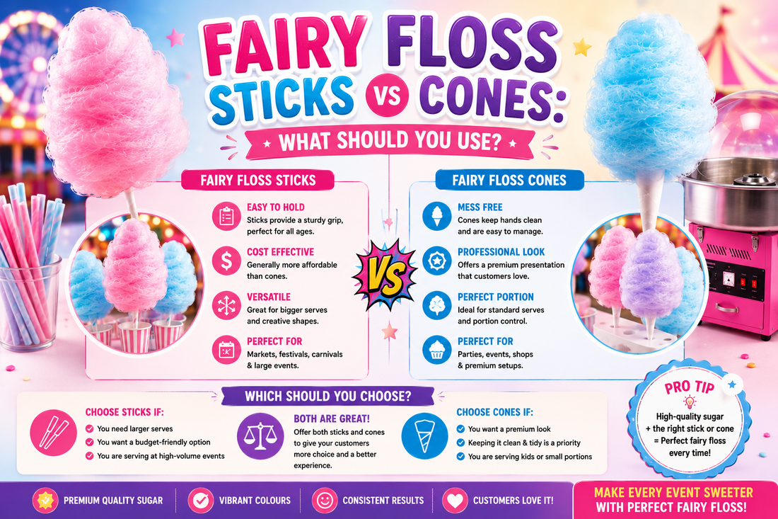 Fairy Floss Sticks vs Cones: What Should You Use?