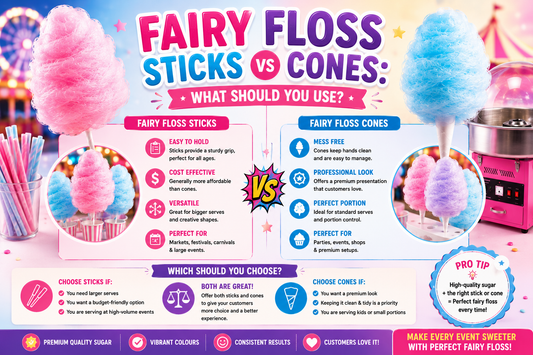 Fairy Floss Sticks vs Cones: What Should You Use?