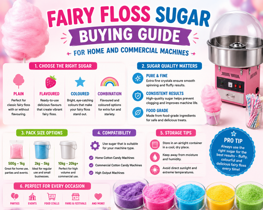 Fairy Floss Sugar Buying Guide For Home And Commercial Machines