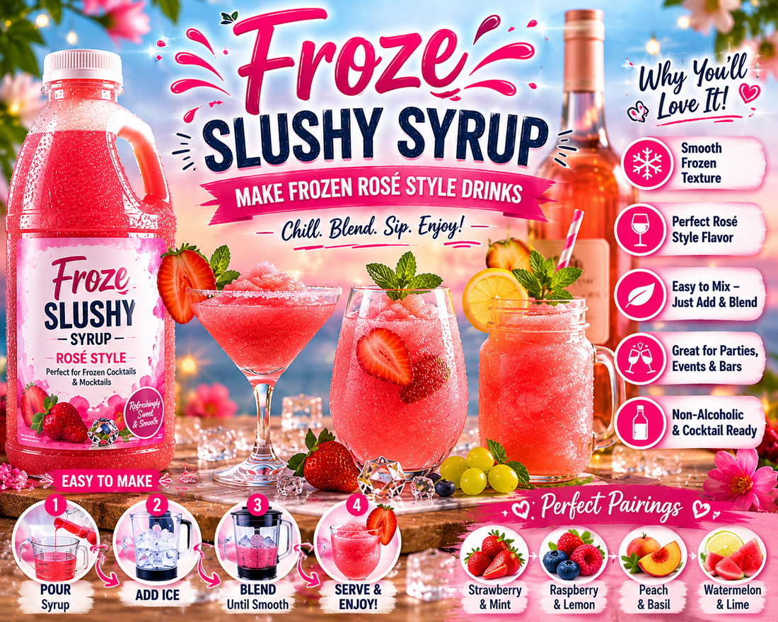 Froze Slushy Syrup: How To Make Frozen Rosé Style Drinks