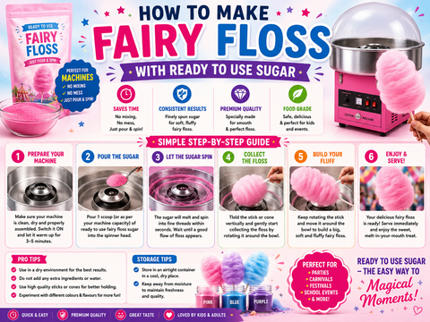 How To Make Fairy Floss With Ready To Use Sugar