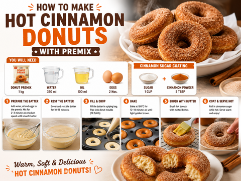 How To Make Hot Cinnamon Donuts With Premix