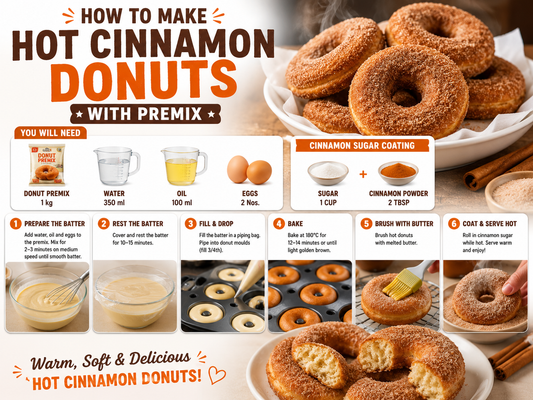How To Make Hot Cinnamon Donuts With Premix