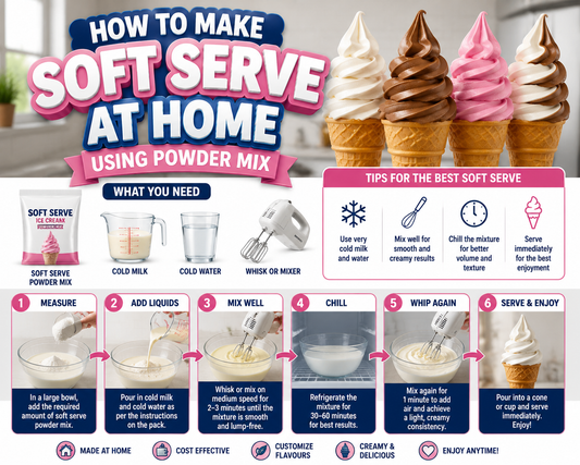 How To Make Soft Serve At Home Using Powder Mix