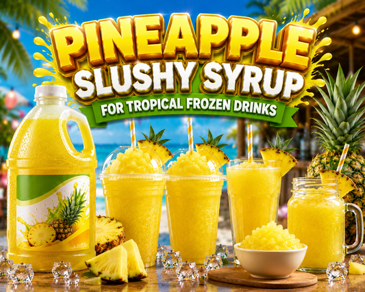 Pineapple Slushy Syrup For Tropical Frozen Drinks