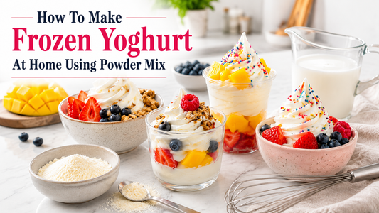 How to Make Frozen Yoghurt at Home Using Powder Mix