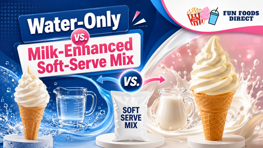 Water-Only vs. Milk-Enhanced Soft-Serve Mix