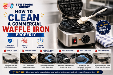 How To Clean A Commercial Waffle Iron Properly