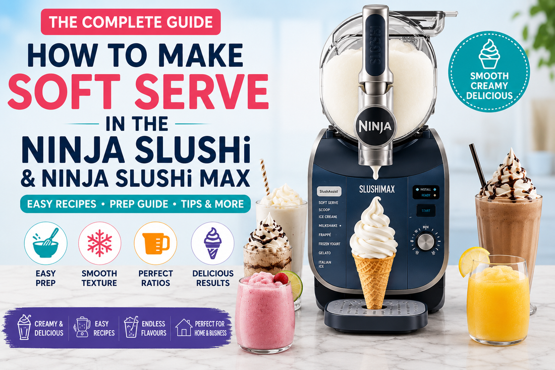 How to Make Soft Serve in the Ninja SLUSHi and Ninja SLUSHi Max Using Fun Foods Direct Soft Serve Mix