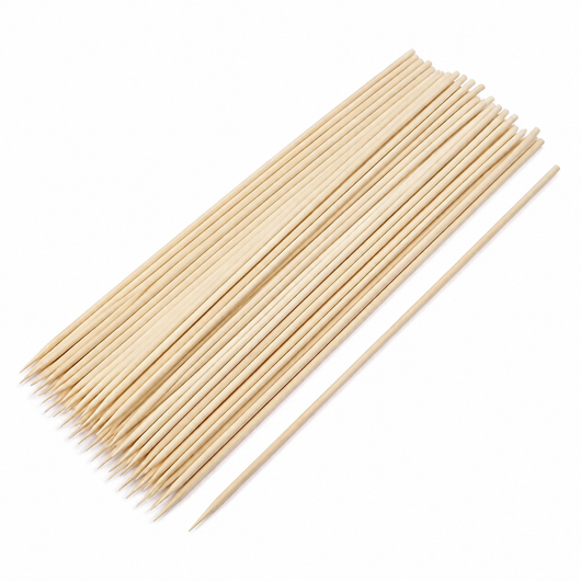 40cm Bamboo Tornado Potato Skewers – Heavy-Duty 5mm, Carton of 3,000