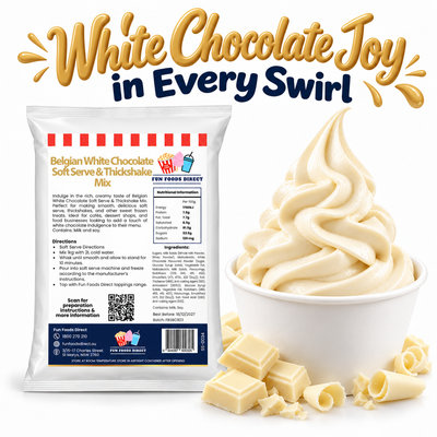 Belgian White Chocolate Soft Serve & Thickshake Mix