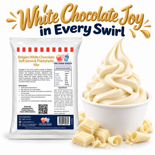 Belgian White Chocolate Soft Serve & Thickshake Mix