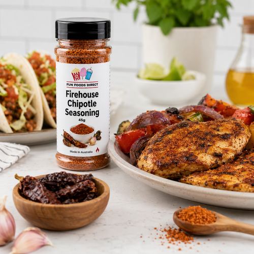 Firehouse Chipotle Seasoning 45g | Smoky Spicy Flavour Boost for Chips, Chicken & BBQ
