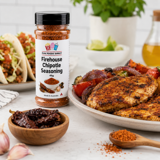 Firehouse Chipotle Seasoning 45g | Smoky Spicy Flavour Boost for Chips, Chicken & BBQ