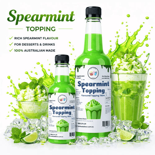 Spearmint Milkshake Syrup & Dessert Topping for Thickshakes, Sundaes & Drinks