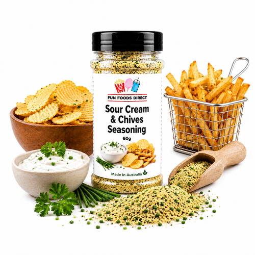 Sour Cream & Chives Seasoning 60g | Creamy Herb Flavour Boost for Chips & Snacks