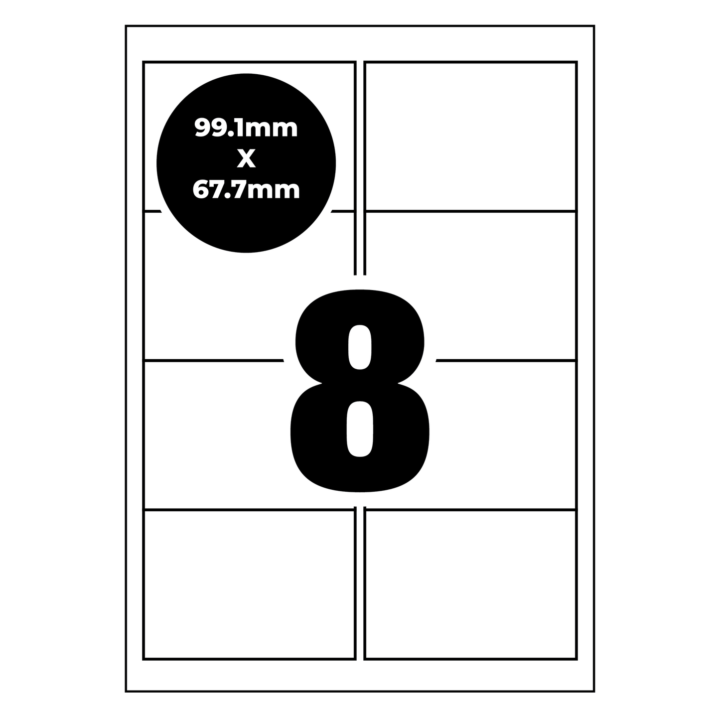 A4 Self Adhesive Address Labels