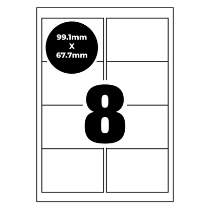 A4 Self Adhesive Address Labels