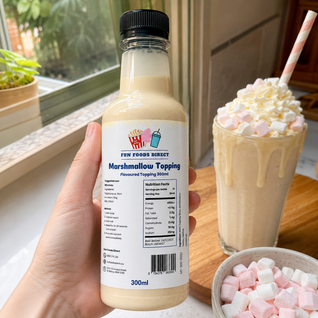 Marshmallow Premium Milkshake Syrup & Dessert Topping for Thickshakes, Sundaes & Drinks