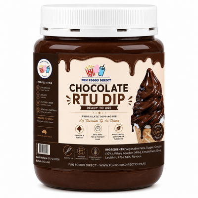 Chocolate RTU Dip | Ready-to-Use Chocolate Coating Dip for Ice Creams, Gelato & Desserts