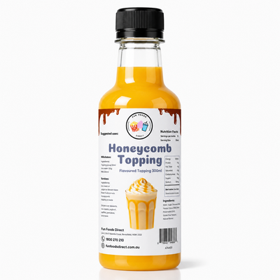Honeycomb Milkshake Syrup & Dessert Topping for Thickshakes, Sundaes & Drinks