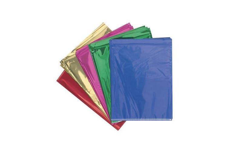 Metallic Cellophane 500mm x 750mm Pack of 25