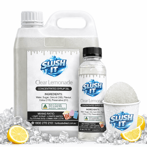 Clear lemonade Sno Cone Bottle