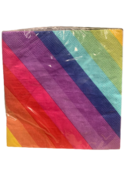 Rainbow Lunch Napkins Rainbow Party Decor Supplies Decorations